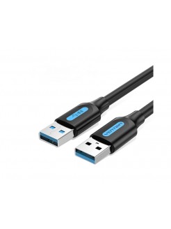 კაბელი: VENTION CONBH USB 3.0 A Male to A Male Cable 2M Black PVC Type