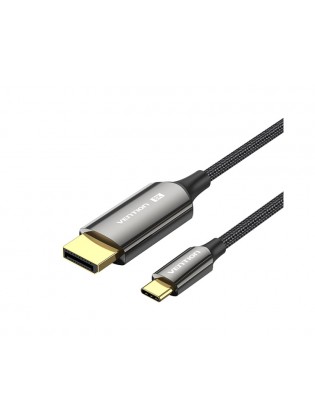 კაბელი: Vention CRFBH 8K/60Hz USB-C to DisplayPort Cable 2m Black