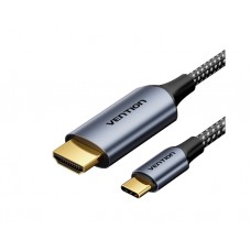 კაბელი: Vention CRHHAC 4K/60Hz USB-C to HDMI Cable 1.8m Black