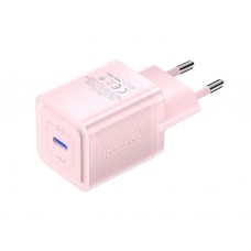 დამტენი: Vention FEPP0-EU 1-Port USB-C GaN Charger 20W EU-Plug Pink