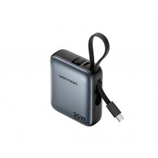 პოტრატული დამტენი: Vention FHEH0 10.000mAh Mini Power Bank 35W Grey
