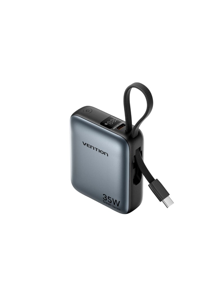 პოტრატული დამტენი: Vention FHEH0 10.000mAh Mini Power Bank 35W Grey