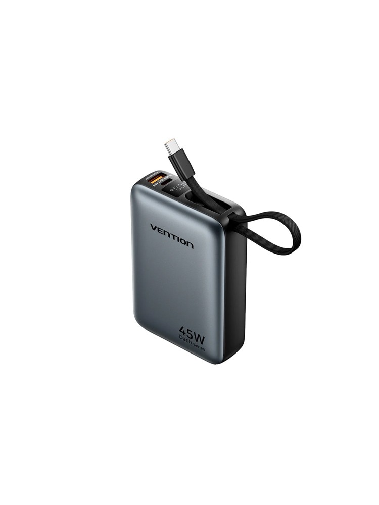 პოტრატული დამტენი: Vention FHGH0 20.000mAh Mini Power Bank 45W Grey