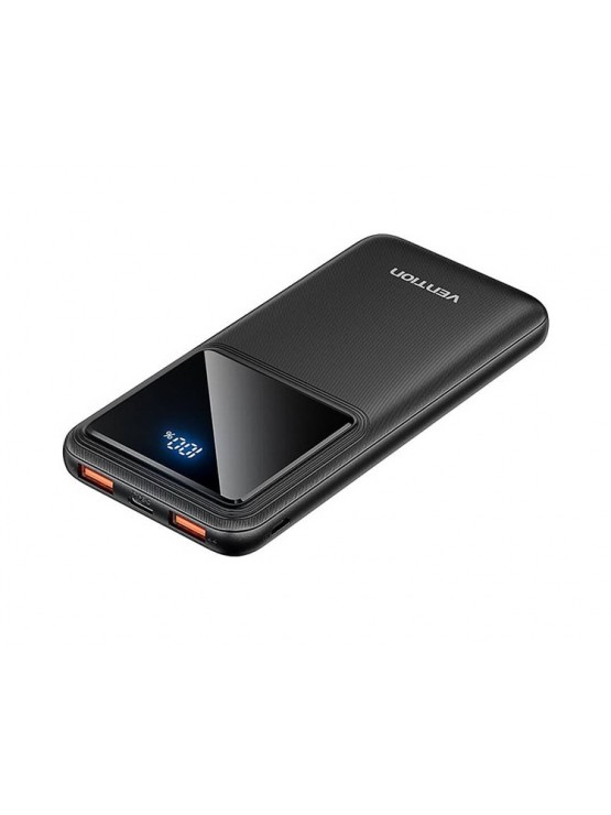 პოტრატული დამტენი: Vention FHKB0 10.000mAh Power Bank 22.5W With LED Display Black