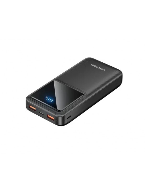 პოტრატული დამტენი: Vention FHLB0 20.000mAh Power Bank 22.5W With LED Display Black
