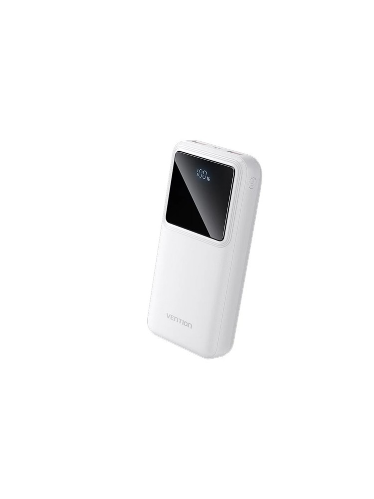 პოტრატული დამტენი: Vention FHLW0 20.000mAh Power Bank 22.5W With LED Display White