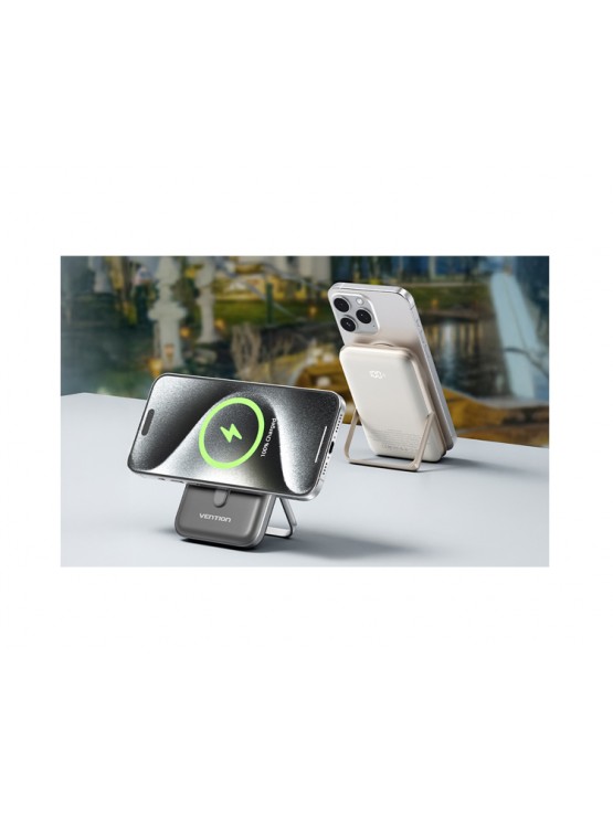 პოტრატული დამტენი: Vention FHNB0 10.000mAh Magnetic Wireless Power Bank 20W Black