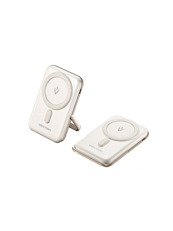 პოტრატული დამტენი: Vention FHNW0 10.000mAh Magnetic Wireless Power Bank 20W White