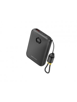 პოტრატული დამტენი: Vention FKAB0-C 10.000mAh Power Bank 22.5W With LED Display Black
