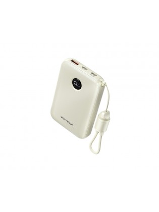 პოტრატული დამტენი: Vention FKAN0-C 10.000mAh Power Bank 22.5W With LED Display Beige