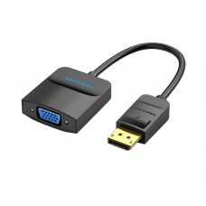 ადაპტერი: Vention HBFBB 1080P/60Hz DisplayPort to VGA Converter 0.15m Black