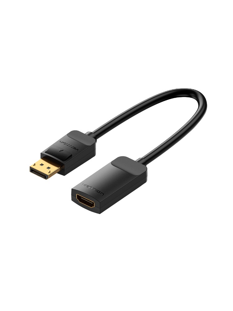 ადაპტერი: Vention HBZBB 4K/60Hz DisplayPort to HDMI Converter 0.15m Black