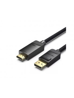 კაბელი: Vention HFKBH 4K/60Hz DisplayPort to HDMI Cable 2m Black