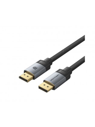 კაბელი: Vention HGBHJ 16K/60Hz DisplayPort Cable 5m Grey Aluminum