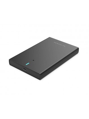 მყარი დისკის ყუთი: Vention KPBB0 2.5" HDD/SSD SATA USB-C 3.1 6Gbps Hard Drive Enclosure Black