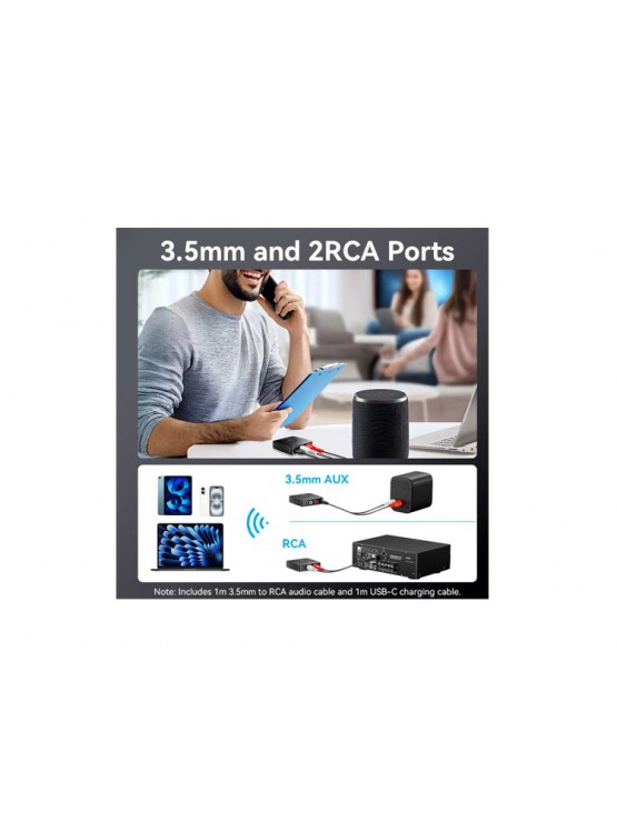 ბლუთუზი: Vention NAJB0 Bluetooth Audio Receiver Black