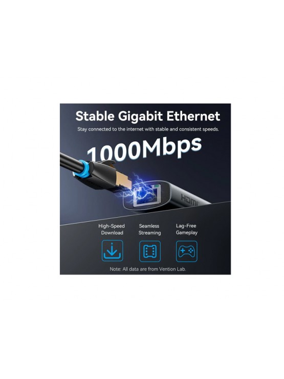დოქ სადგური: Vention TGNHB 6-in-1 USB-C 4K/60Hz Docking Station 5Gbps 100W PD 0.15m Gray Aluminum