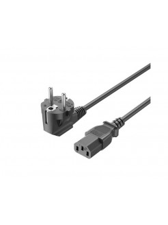 დენის კაბელი: Vention ZCGBAC 3-Prong C13 Connector EU-Plug Power Cord 1.8m