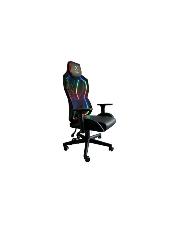 გეიმერული სავარძელი: Vertex CyberNova Gaming Chair With RGB light Black Mesh