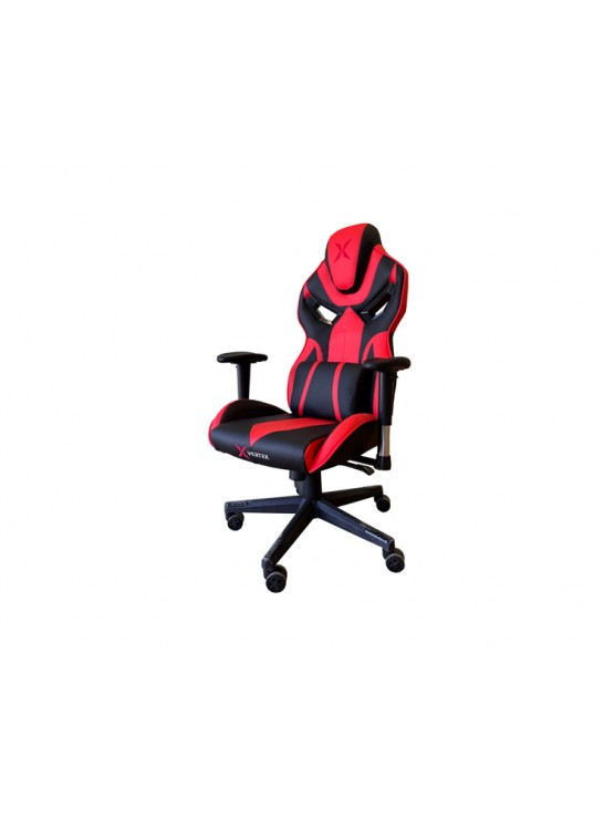 გეიმერული სავარძელი: Vertex Dominor Gaming Chair Black/Red PVC