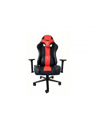 გეიმერული სავარძელი: Vertex HellRunner Gaming Chair Black/Red PU