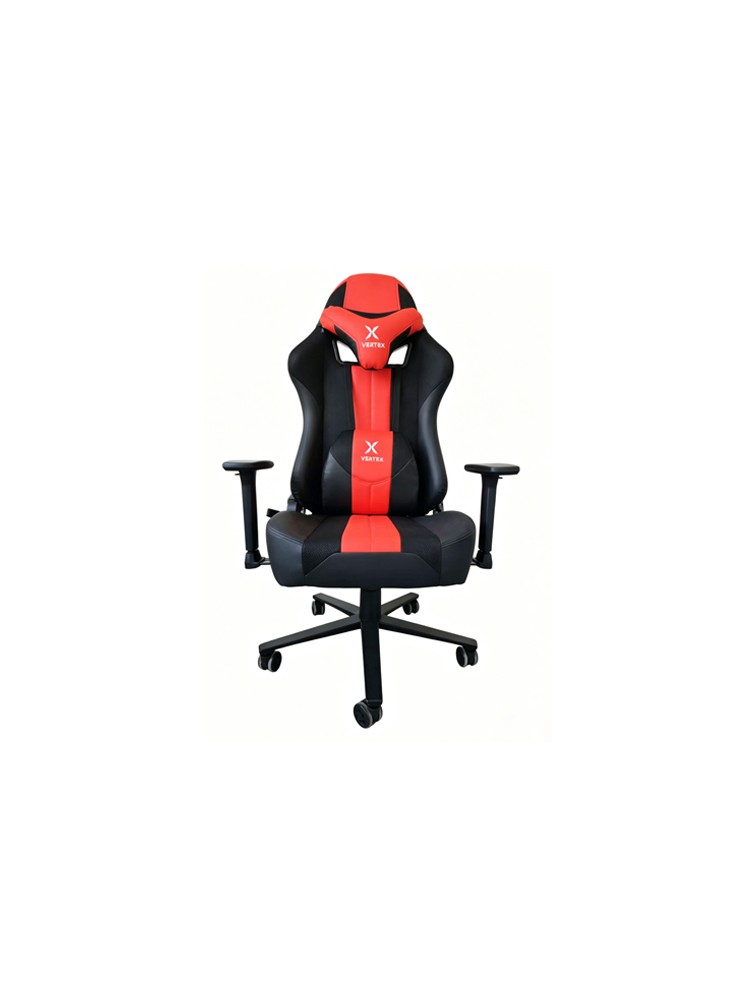 გეიმერული სავარძელი: Vertex HellRunner Gaming Chair Black/Red PU