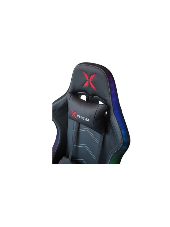 გეიმერული სავარძელი: Vertex Ilidan Gaming Chair RGB Black PU