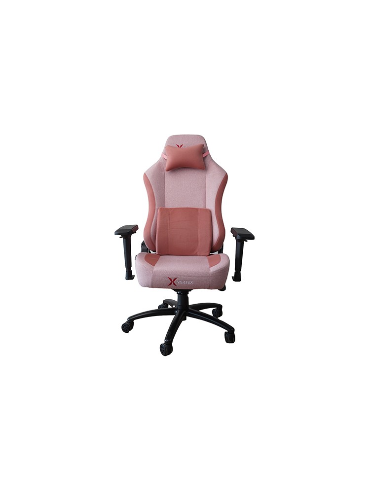 გეიმერული სავარძელი: Vertex Kiti Gaming Chair Pink Fabric