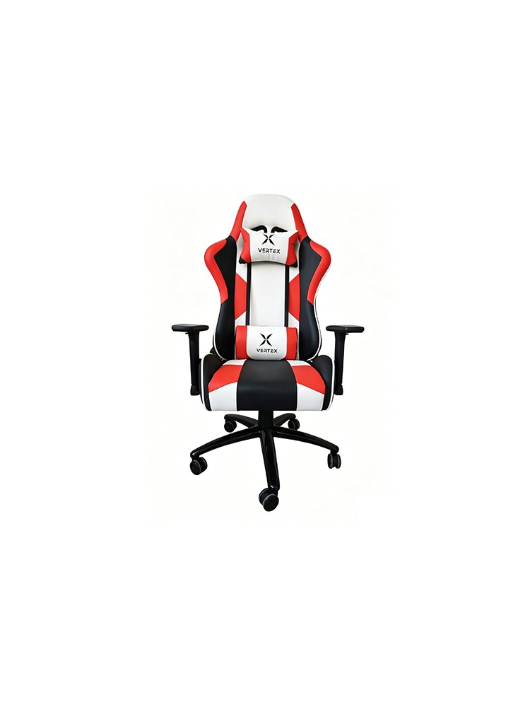გეიმერული სავარძელი: Vertex NITRO Gaming Chair Red/White PU