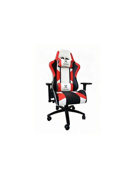 გეიმერული სავარძელი: Vertex NITRO Gaming Chair Red/White PU