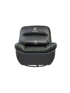 გეიმინგ სავარძელი: Vertex Throne Gaming Sofa Black/Green PVC