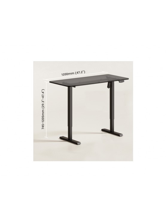 მაგიდა: Vertex VX-1SSD-02B Electric Sit-Stand Desk Matte Black