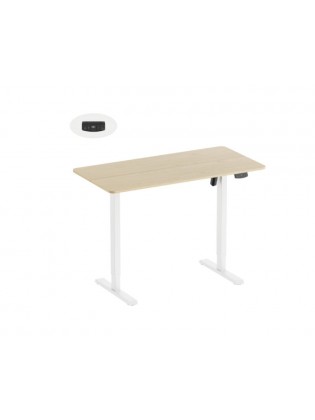 მაგიდა: Vertex VX-1SSD-02NW Electric Sit-Stand Desk Natural Wood/White