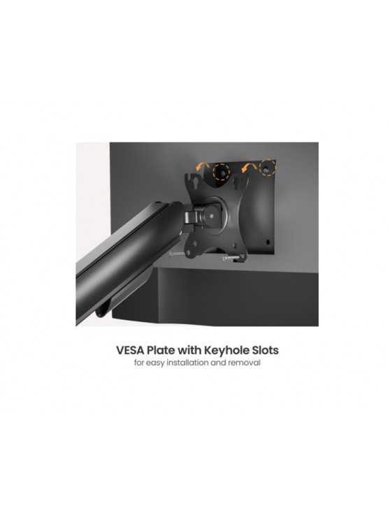 მონიტორის საკიდი: Vertex VX-2MA-24EB Mechanical Spring Monitor Arm 17"-32"