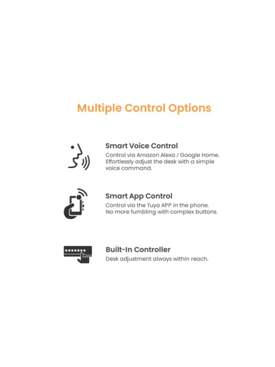 მაგიდა: Vertex VX-2SSD-05B Smart-Controlled Dual-Motor Sit-Stand Desk Black