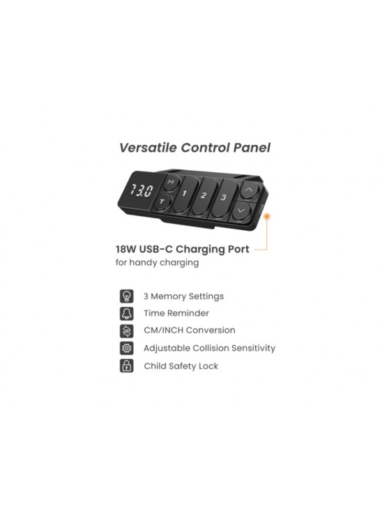 ელექტრო მაგიდის ფეხი: Vertex VX-DMSSC-03B Dual-Motor Sit-stand Desk (Two-Stage Standard Column)