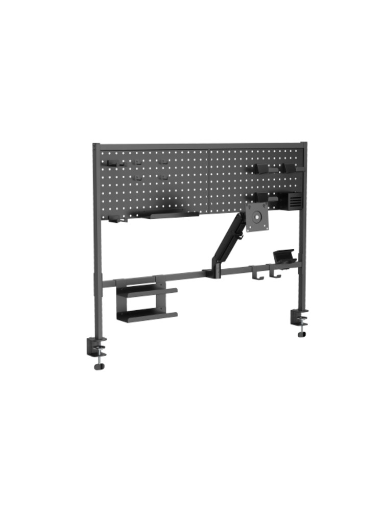 ორგანაიზერის თარო: Vertex VX-PBMA-04B Clamp-On Multi-Purpose Pegboard Organizer Shelf 17"-32" Black