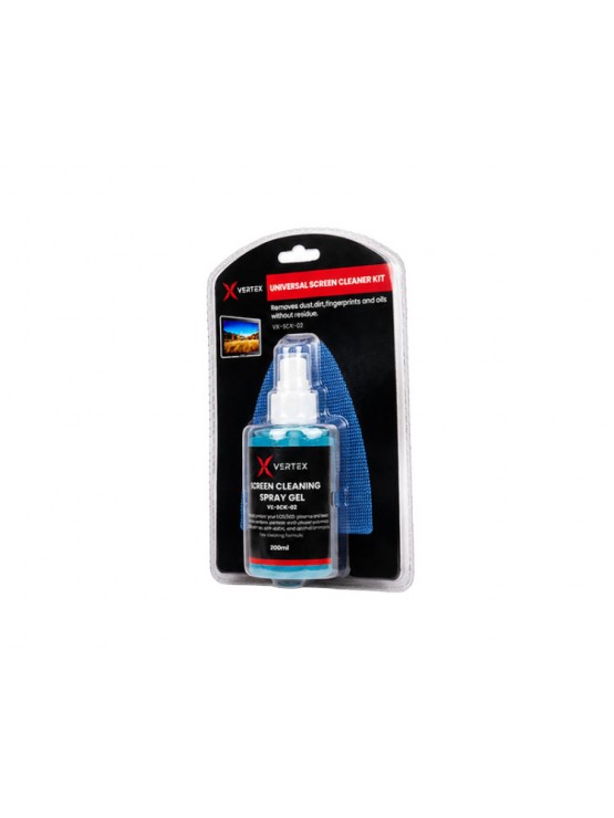 საწმენდი: Vertex VX-SCK-02 2-in-1 Screen Cleaner Kit For LCD/LED Displays 200ml