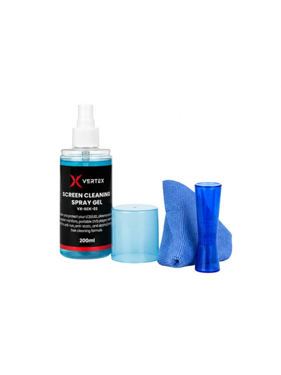 საწმენდი: Vertex VX-SCK-03 3-in-1 Screen Cleaner Kit For LCD/LED Displays 200ml