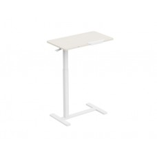 გვერდითი მაგიდა: Vertex VX-ST-7140MW Height Adjustable Side Table Matte White/White Oak
