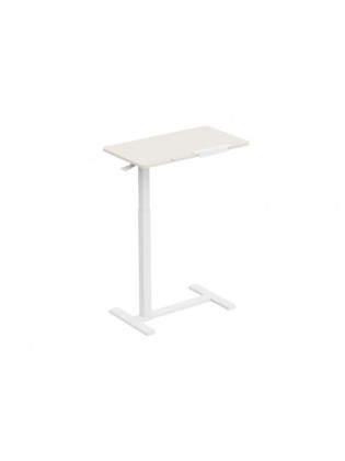 გვერდითი მაგიდა: Vertex VX-ST-7140MW Height Adjustable Side Table Matte White/White Oak
