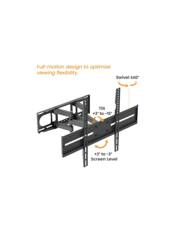 ტელევიზორის საკიდი: Vertex VX-TV-FM3780 Full-Motion TV Wall Mount 37"-80"