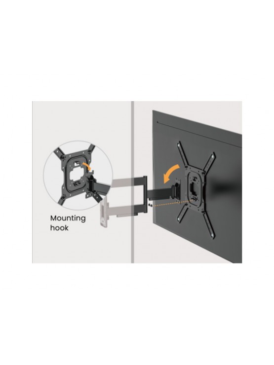 ტელევიზორის საკიდი: Vertex VX-TV-WM06 Full-Motion TV Wall Mount 23"-65"