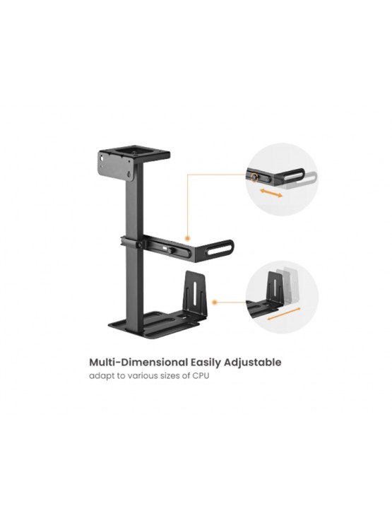 ქეისის სამაგრი: Vertex VX-UMCS-02B Easy Set-Up Under-Desk/Wall CPU Holder