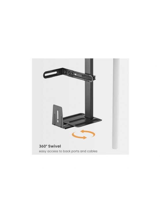 ქეისის სამაგრი: Vertex VX-UMCS-02B Easy Set-Up Under-Desk/Wall CPU Holder