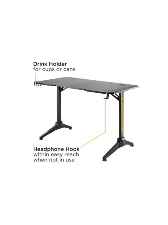 მაგიდა: Vertex VX-GD-01B Conqueror Gaming Desk Black