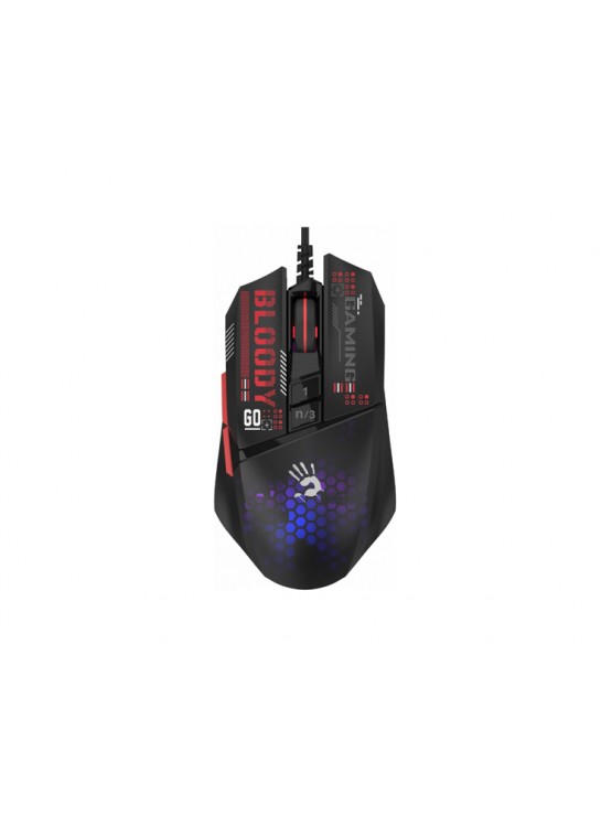 მაუსი: A4tech W60 Max Mini Lightweight RGB Gaming Mouse Black