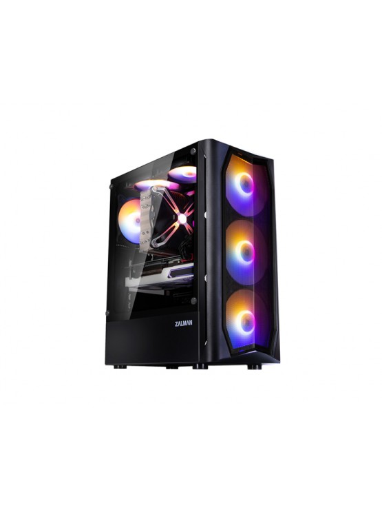 ქეისი: Zalman N4 Rev.1 3x120mm/3x140mm RGB LED Fans Mid Tower Black