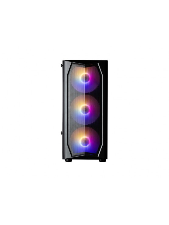 ქეისი: Zalman N4 Rev.1 3x120mm/3x140mm RGB LED Fans Mid Tower Black