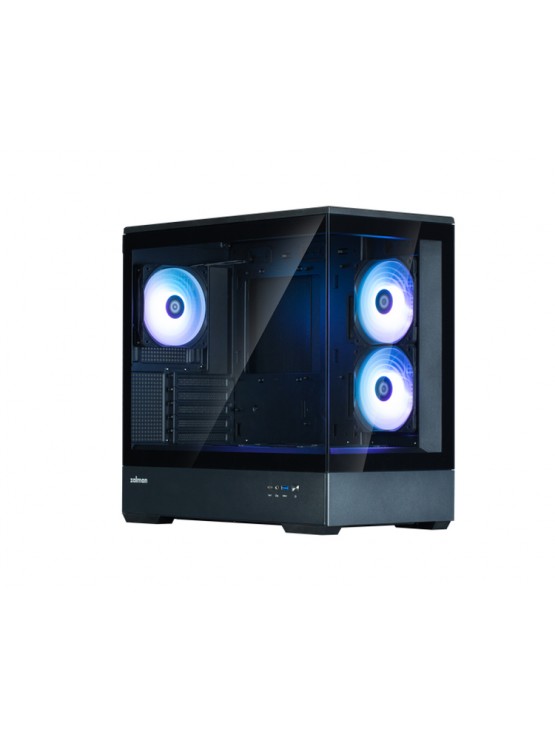 ქეისი: Zalman P30 Black V2 3x120mm ARGB Fans Mini-Tower